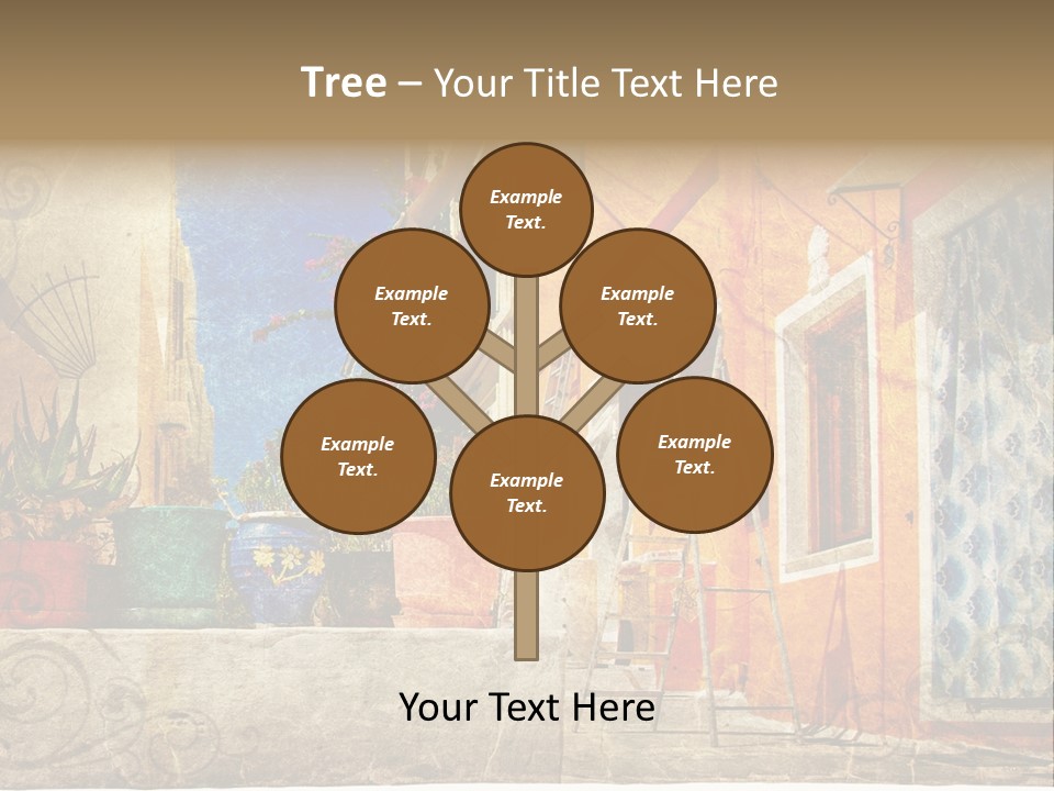 Village House Style PowerPoint Template