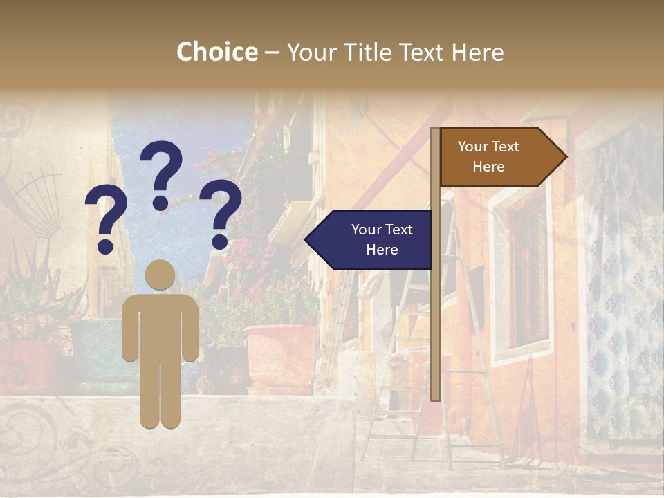 Village House Style PowerPoint Template