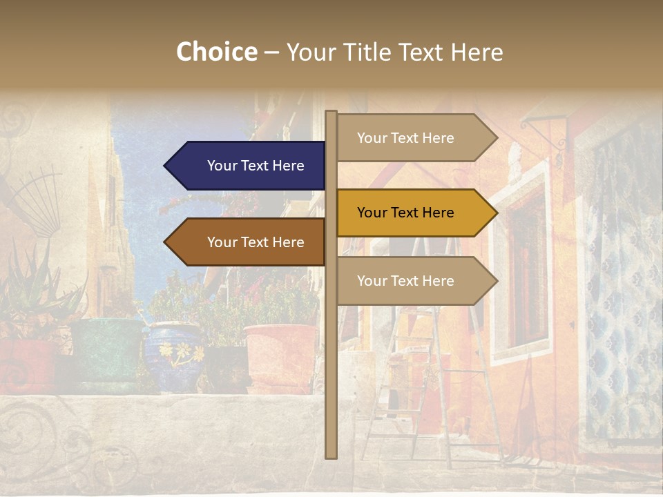 Village House Style PowerPoint Template