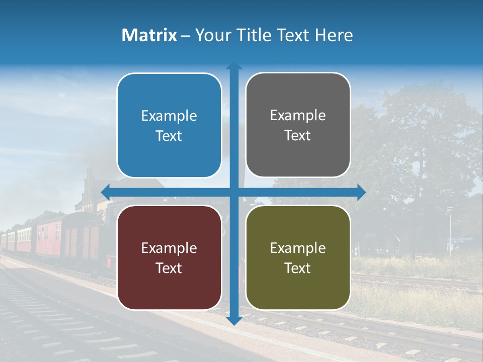 Train Track Smoke PowerPoint Template
