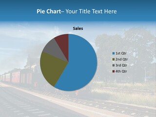 Train Track Smoke PowerPoint Template