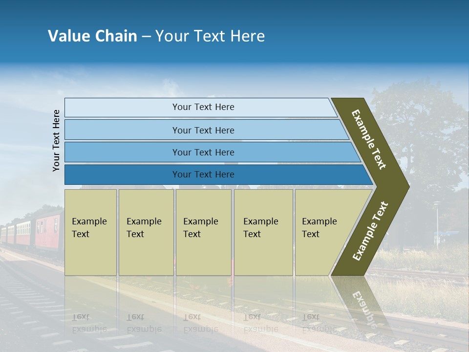 Train Track Smoke PowerPoint Template