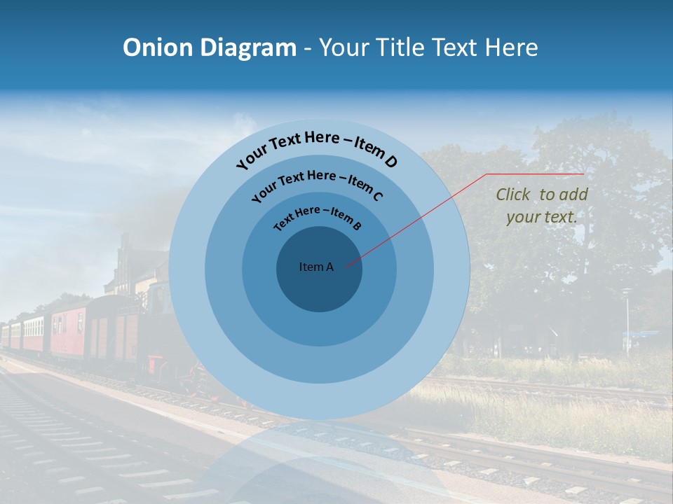 Train Track Smoke PowerPoint Template