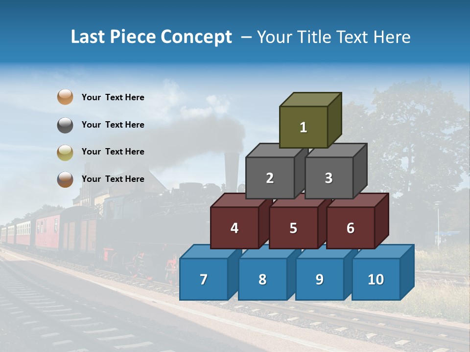 Train Track Smoke PowerPoint Template