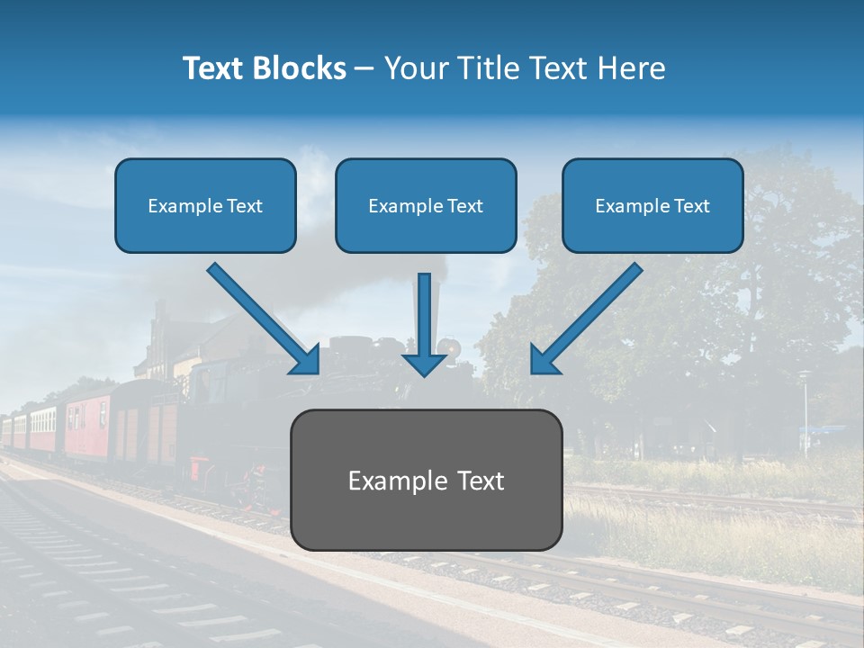 Train Track Smoke PowerPoint Template