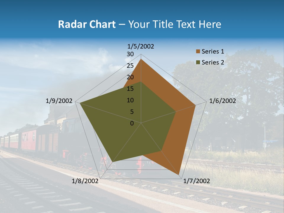 Train Track Smoke PowerPoint Template