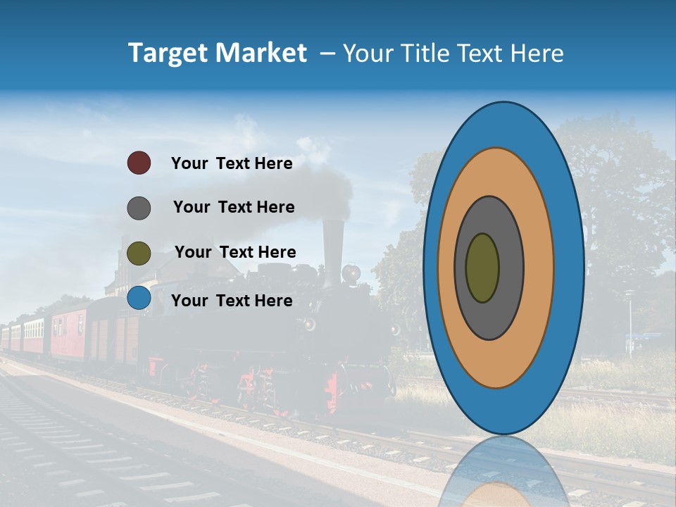 Train Track Smoke PowerPoint Template