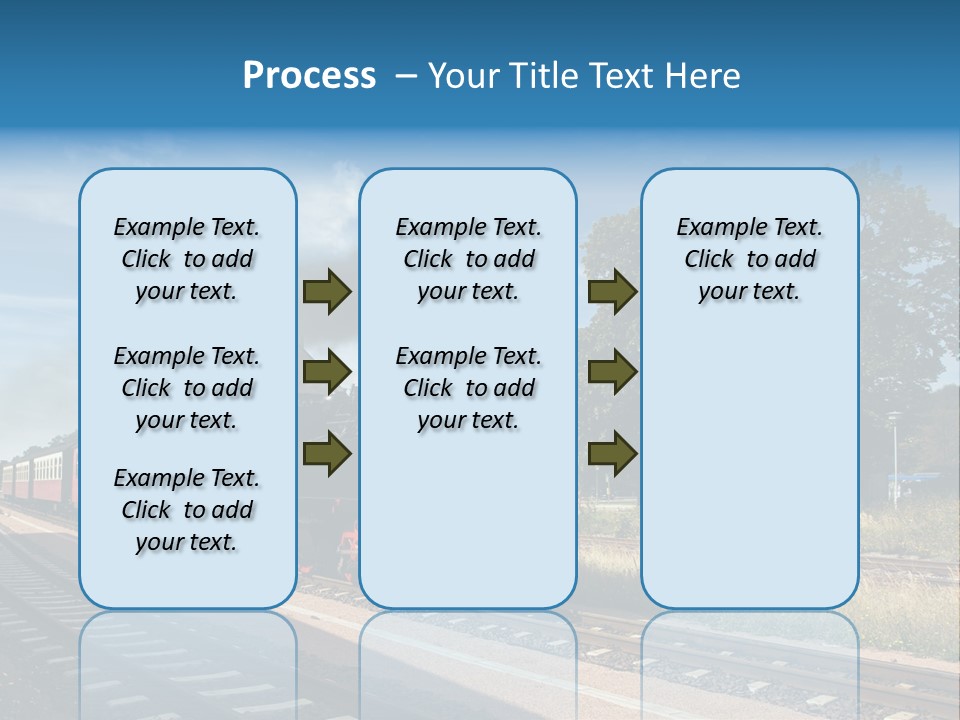 Train Track Smoke PowerPoint Template