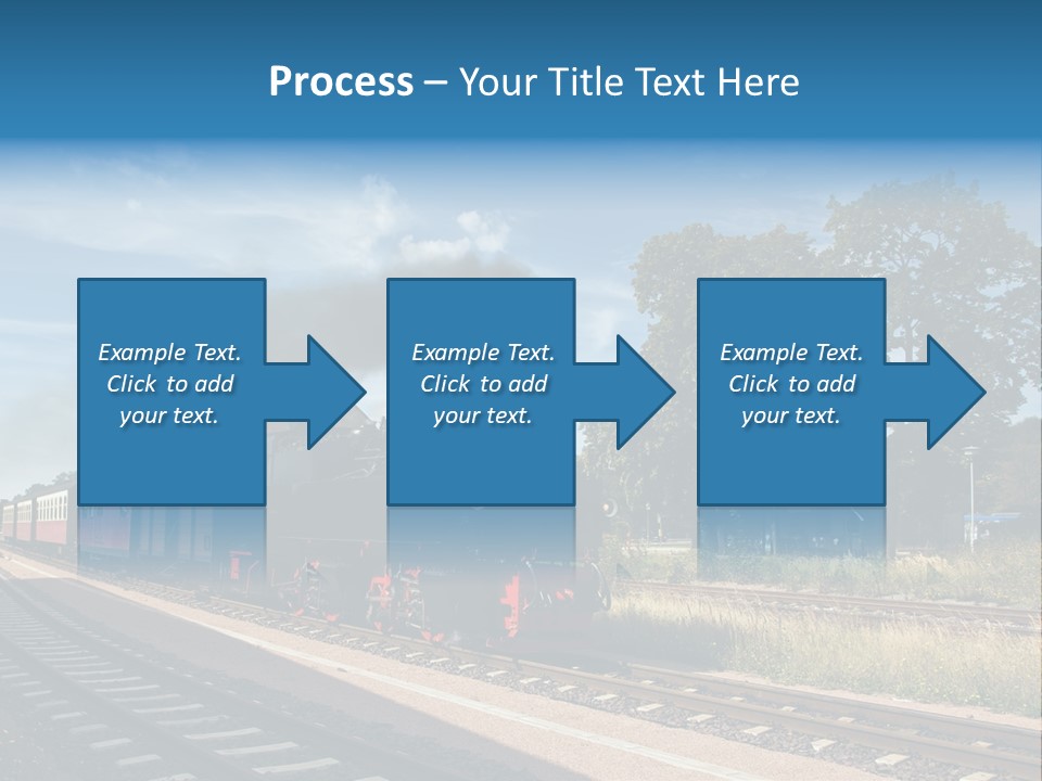 Train Track Smoke PowerPoint Template