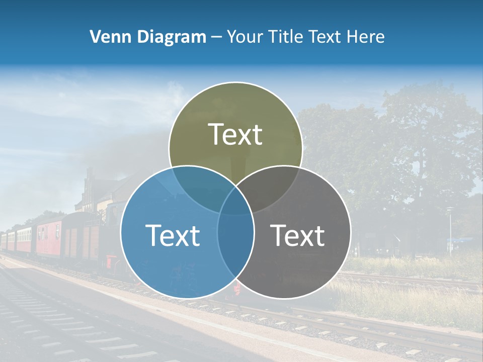Train Track Smoke PowerPoint Template