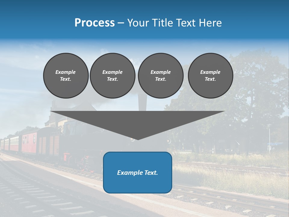 Train Track Smoke PowerPoint Template