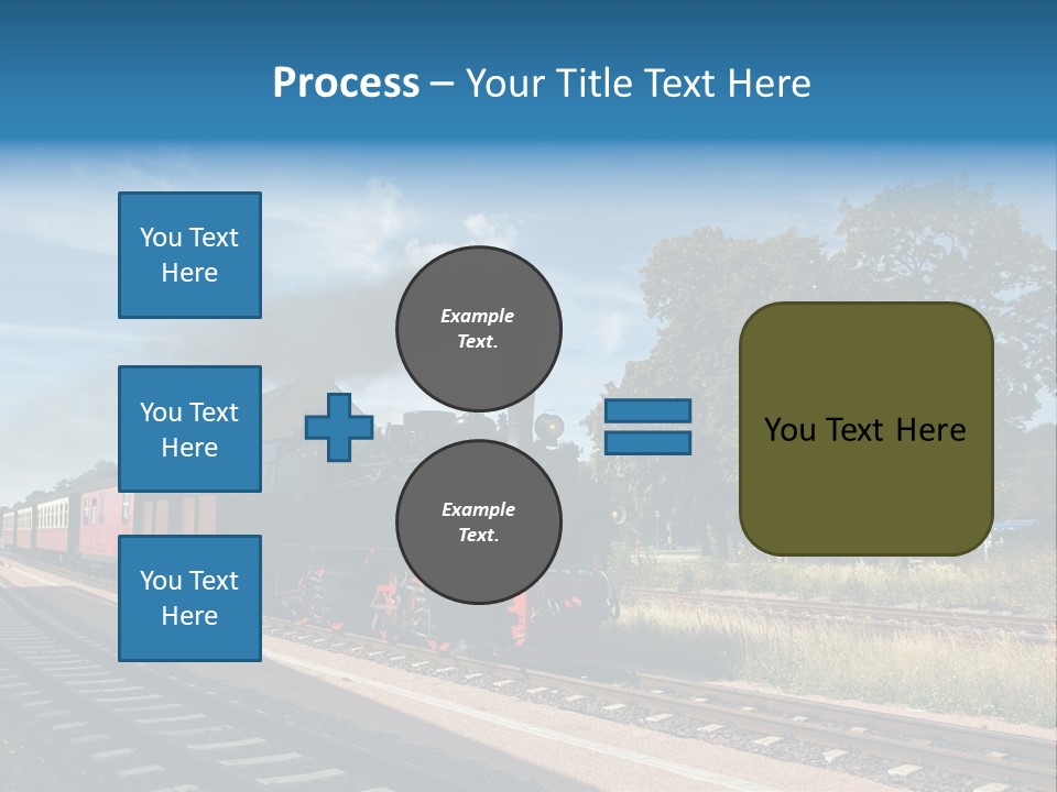Train Track Smoke PowerPoint Template