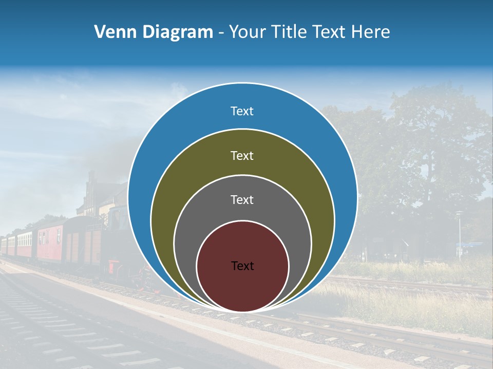 Train Track Smoke PowerPoint Template