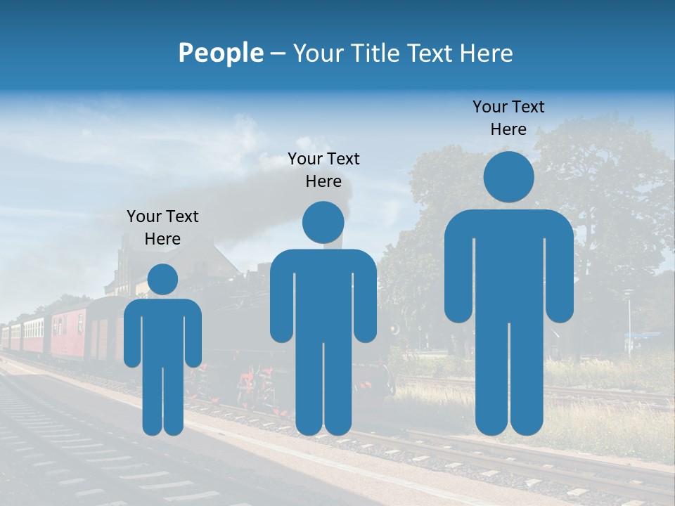 Train Track Smoke PowerPoint Template