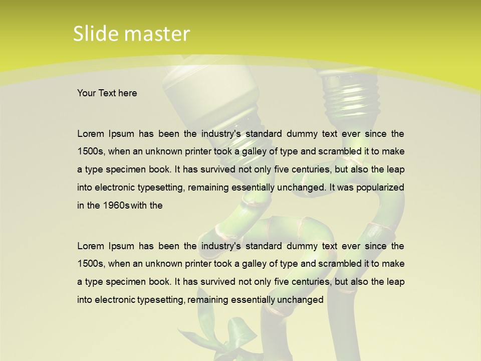 Economic Lamps PowerPoint Template