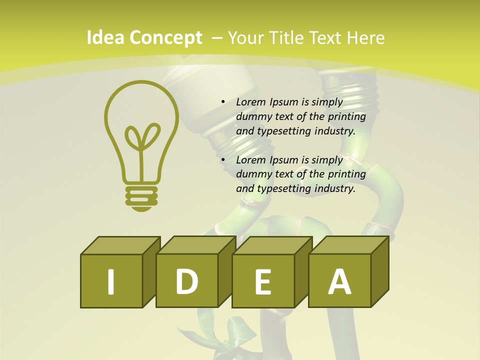 Economic Lamps PowerPoint Template