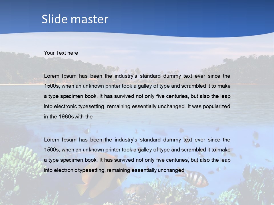 Coral Reef Eilat PowerPoint Template