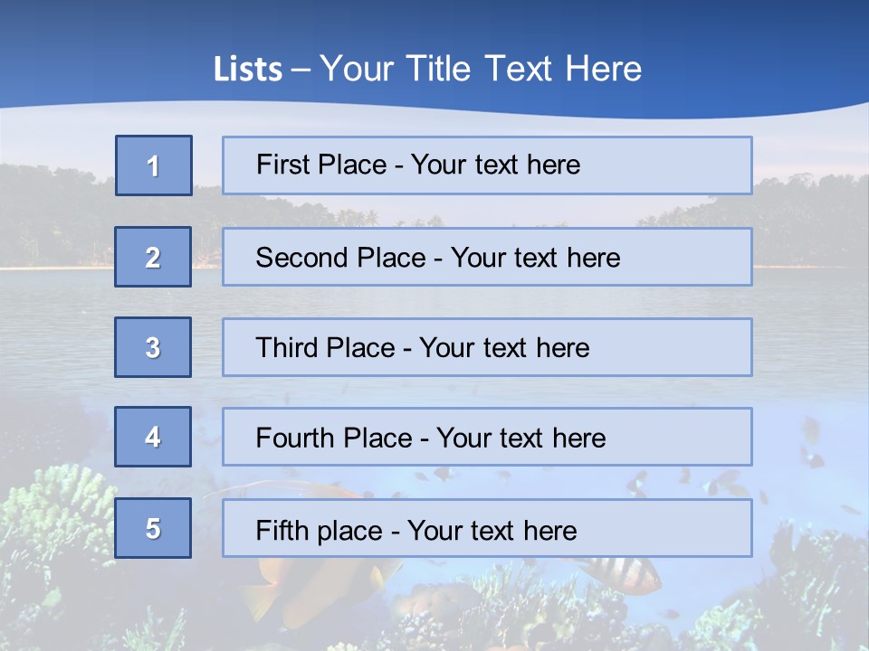 Coral Reef Eilat PowerPoint Template
