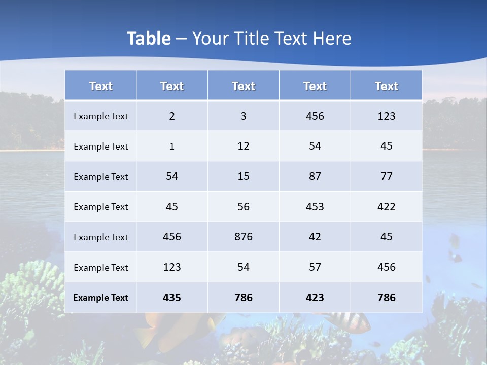 Coral Reef Eilat PowerPoint Template