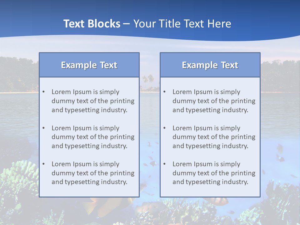 Coral Reef Eilat PowerPoint Template