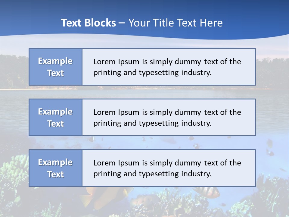 Coral Reef Eilat PowerPoint Template