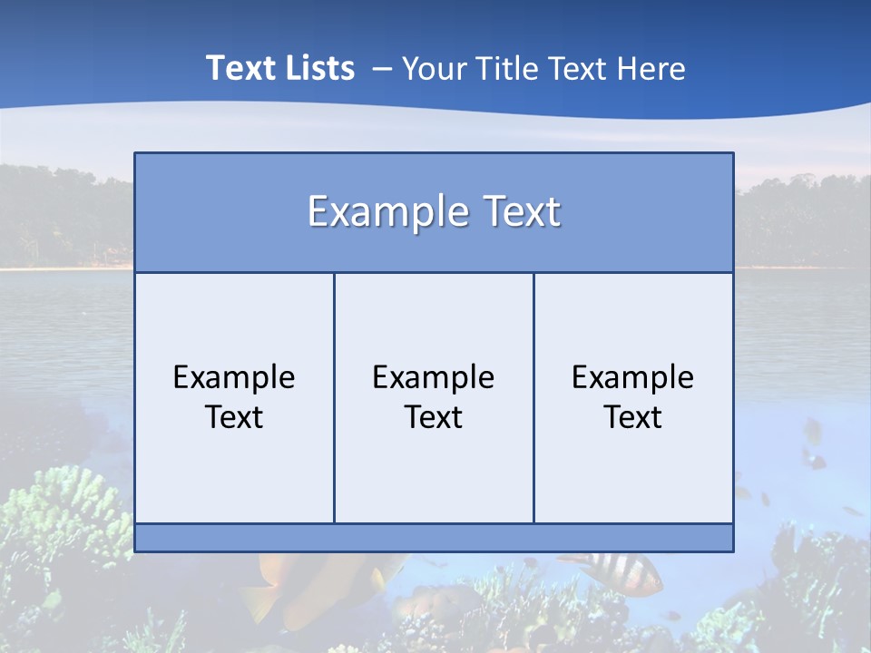 Coral Reef Eilat PowerPoint Template