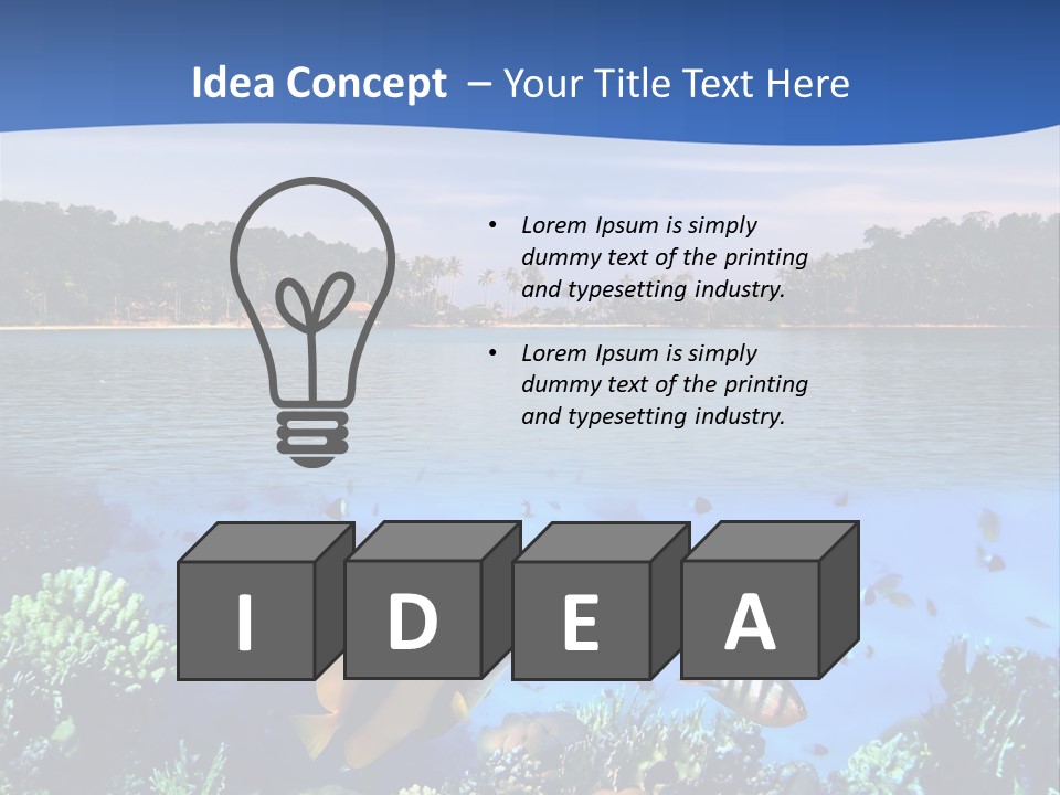 Coral Reef Eilat PowerPoint Template