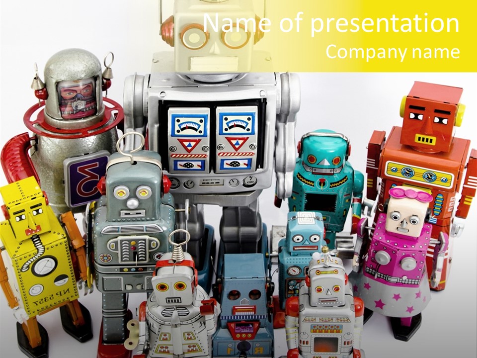 Toy Robots PowerPoint Template