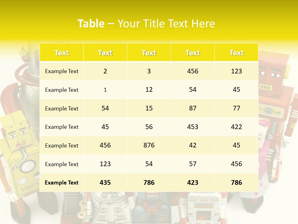 Toy Robots PowerPoint Template