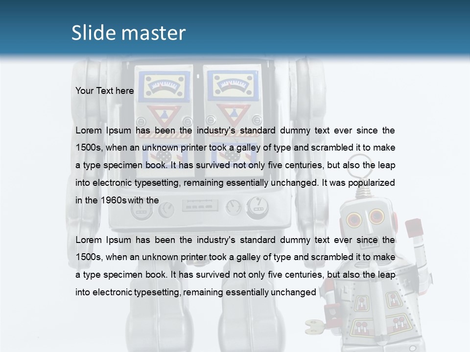 Retro Robot PowerPoint Template