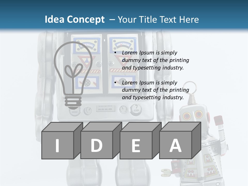 Retro Robot PowerPoint Template