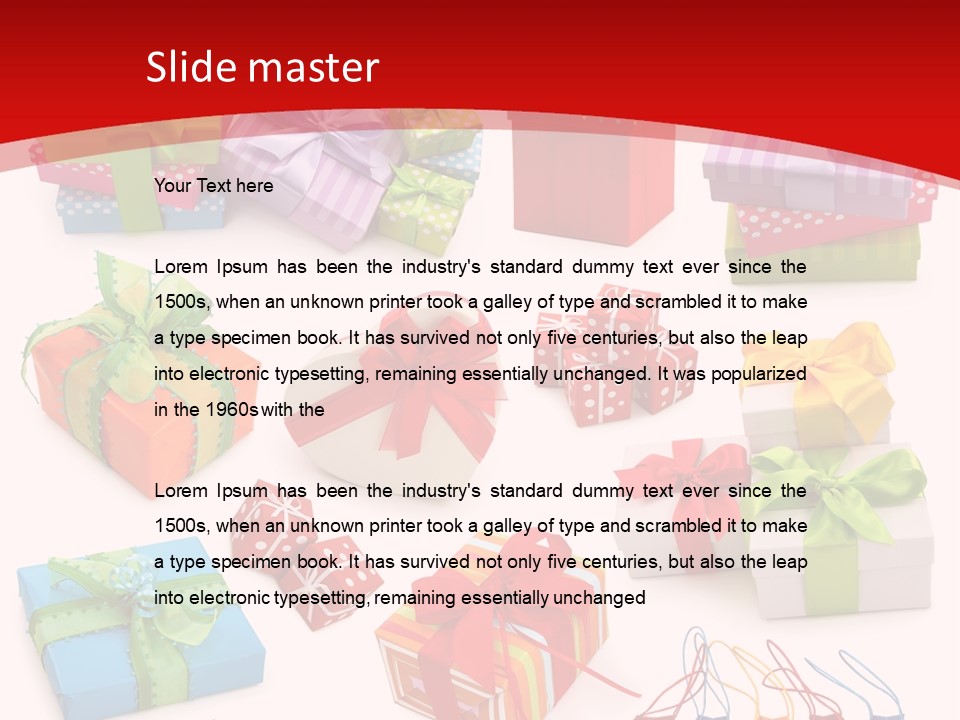 Background Color Holiday PowerPoint Template