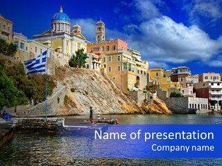 Beautiful Greece PowerPoint Template