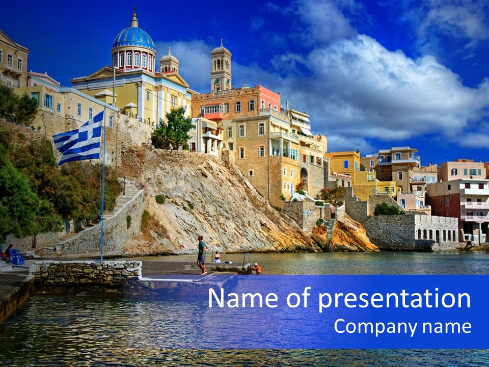 Beautiful Greece PowerPoint Template