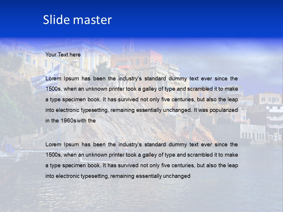 Beautiful Greece PowerPoint Template