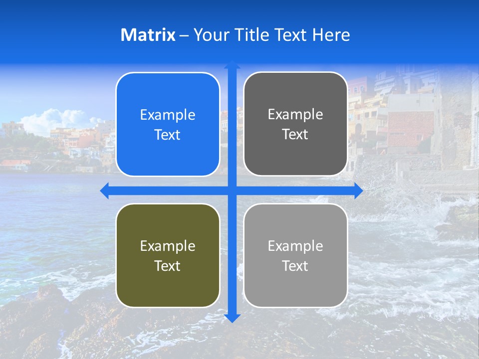 Scenic Blue People PowerPoint Template