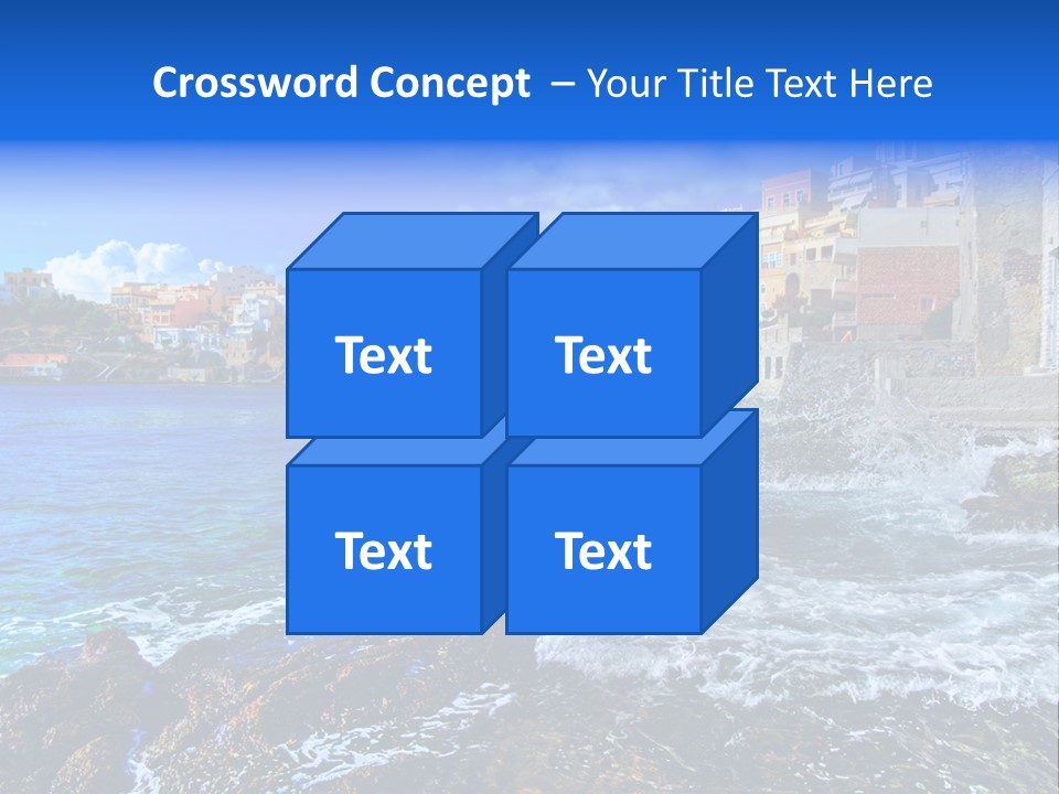 Scenic Blue People PowerPoint Template