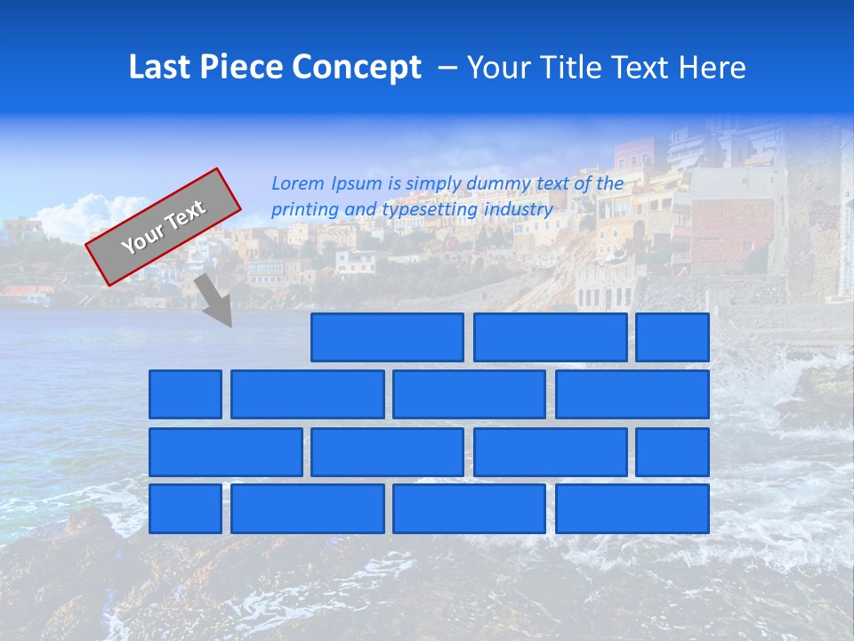 Scenic Blue People PowerPoint Template