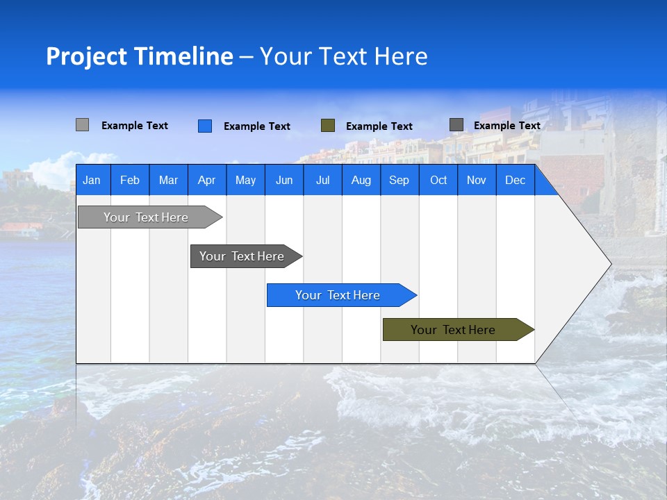 Scenic Blue People PowerPoint Template
