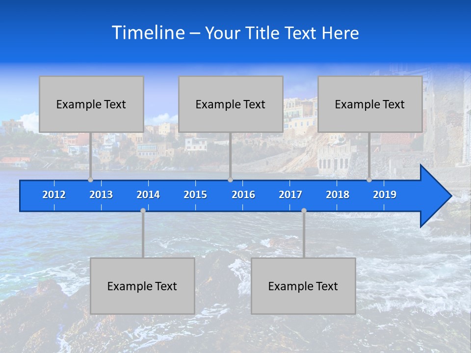 Scenic Blue People PowerPoint Template