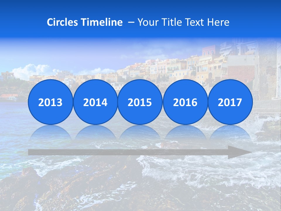 Scenic Blue People PowerPoint Template