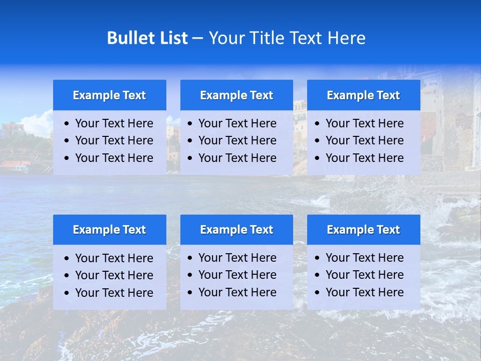 Scenic Blue People PowerPoint Template