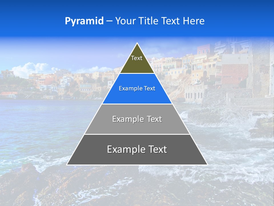 Scenic Blue People PowerPoint Template