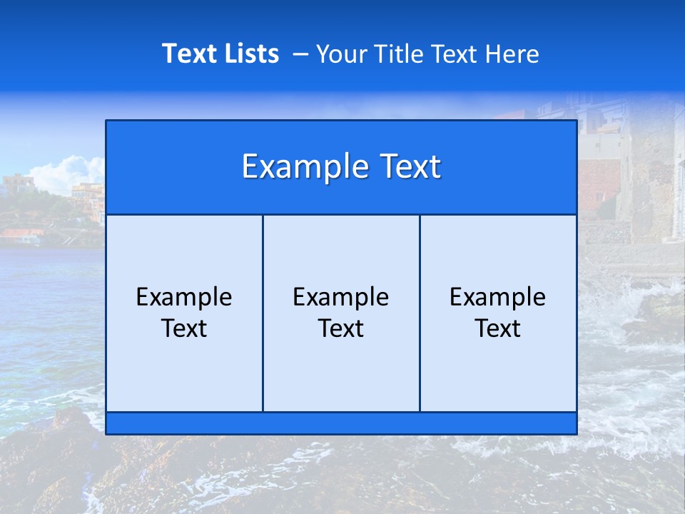Scenic Blue People PowerPoint Template