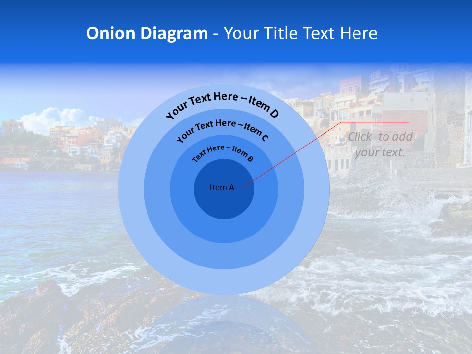 Scenic Blue People PowerPoint Template