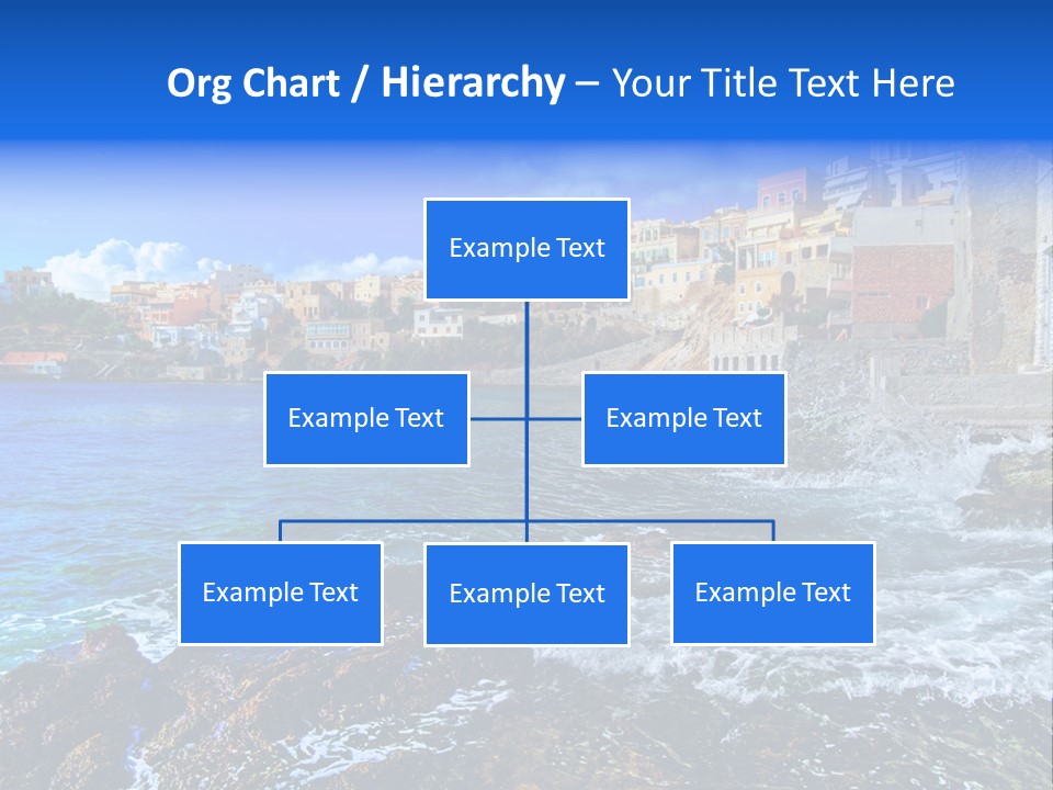 Scenic Blue People PowerPoint Template