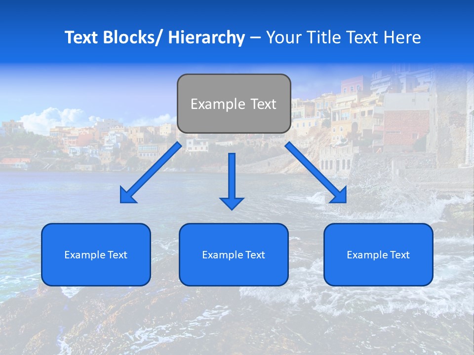 Scenic Blue People PowerPoint Template