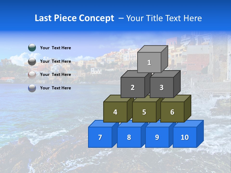 Scenic Blue People PowerPoint Template