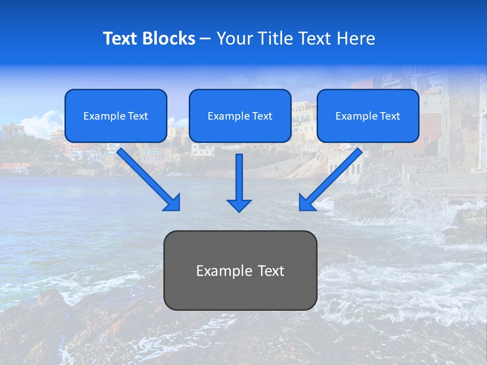 Scenic Blue People PowerPoint Template