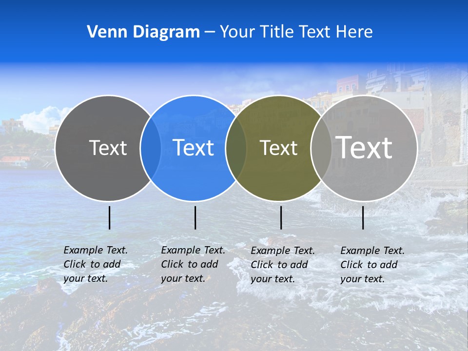 Scenic Blue People PowerPoint Template